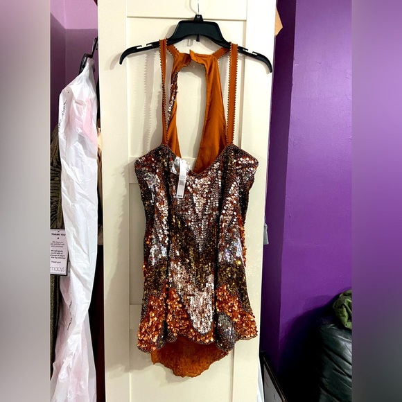 ASOS Multicolor Sequin Backless Dress - Picture 2 of 4